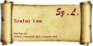 Szalai Lea névjegykártya